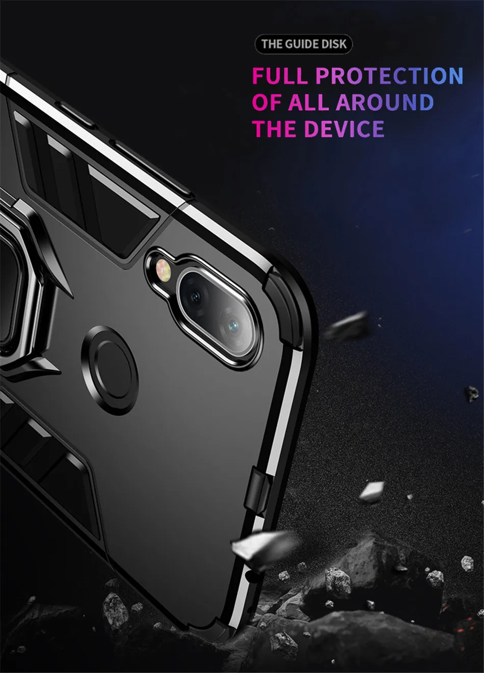 Kickstand чехол для Xiaomi Redmi Note 7 5 6 Pro 4X4 Redmi 7A 7 6 Pro 5 Plus Гибридный Силиконовый чехол для Xiaomi Redmi K20 Pro Note 7