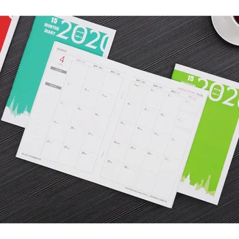 

Notebook Diary 2020 Planner Agenda Journal month daily A5 Meeting Book School Stationery Monthly Plan Supplies Notebooks