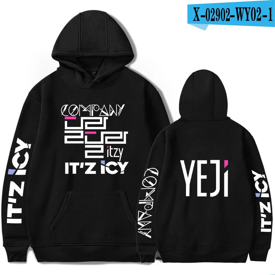ITZY Hoodie Sweatshirt Exclusive Sweatshirt Women Fashion Harajuku Autumn And Winter Hot Hoodies Women XXS-4XL - Цвет: 7