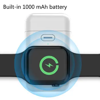 

TWISTER.CK Charger for iWatch 1 2 3 4 Portable 1000mAH Micro USB 5V 1A Mini Battery Power Bank for Apple Watch Charger Base