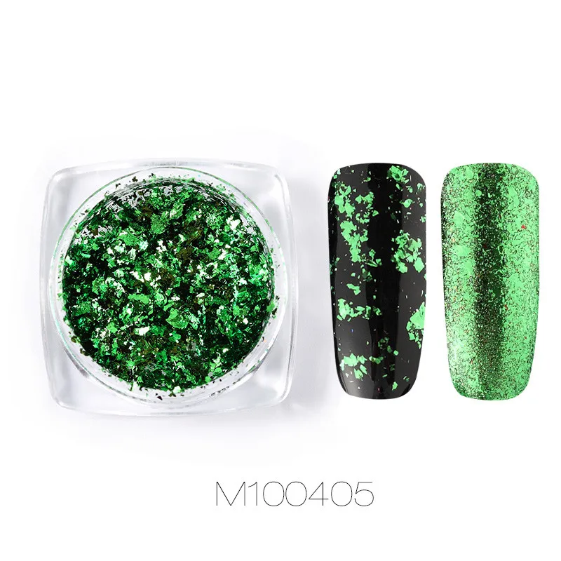 M100405 ROSALIND ногтей Блеск Искусство пигмент порошок гель лак зеркало Маникюр Блестки для ногтей УФ хром голографические украшения ногтей - Цвет: M100405