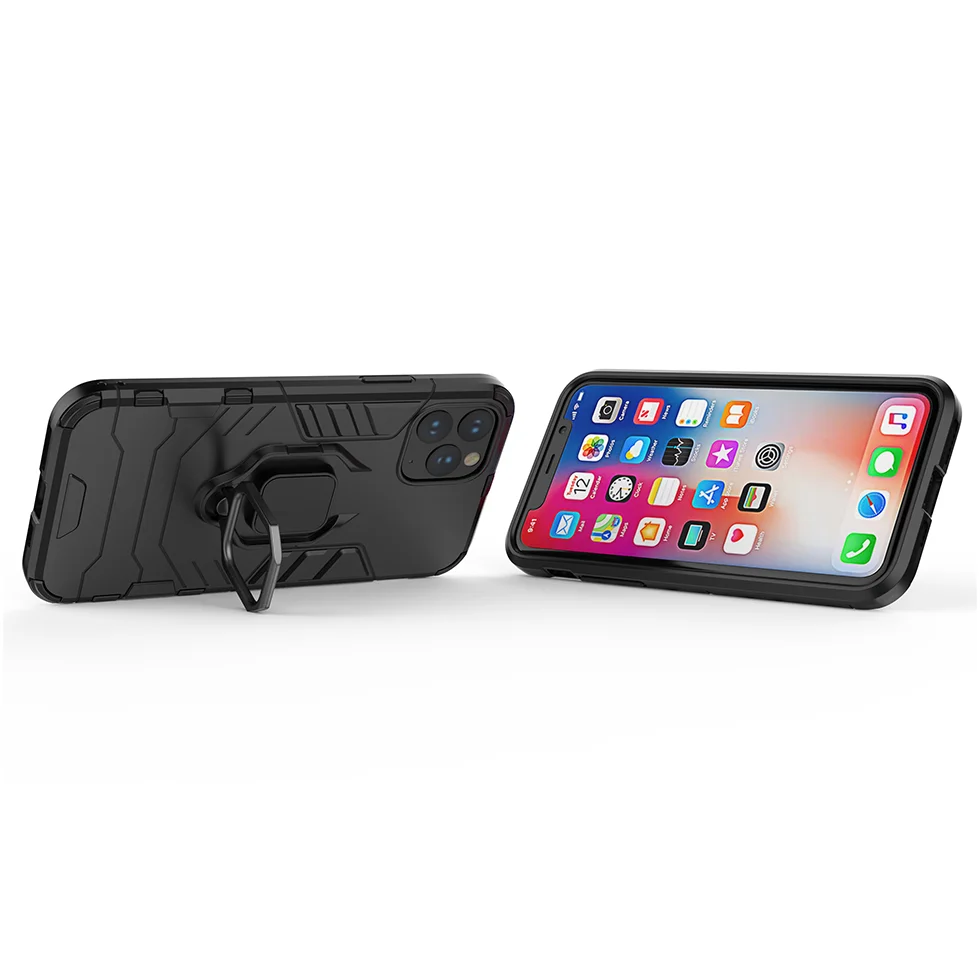 Роскошный чехол с магнитным кольцом для iPhone 11 Pro XS MAX X XR 5 6 S 6 S 7 8 Plus 7Plus 8 Plus Чехол для мобильного телефона противоударный корпус