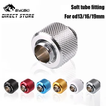 

Bykski Soft Tube Fitting Hand Compression Hose Fitting For PVC Tube 10x13/13x16/13x19mm Water Cooler MOD B-FT3-TN/FT3-TK/FT4-TK