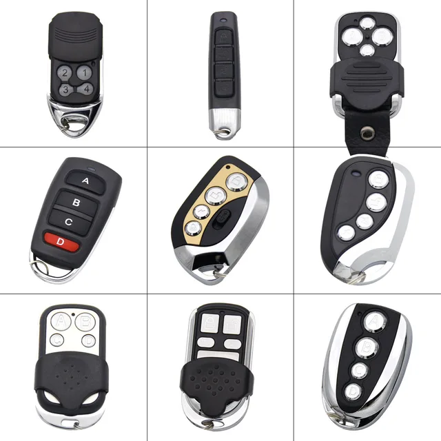 433MHz Remote Control Duplicator Copy Clone Garage Door Gate Remote Control Fixed Code 433mhz Transmitter Keychain Opener Remote 1