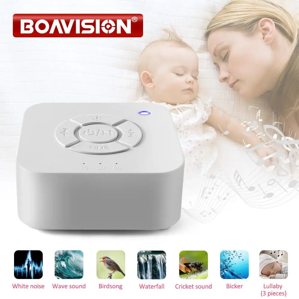 Goede Babyfoon Witte Ruis Machine Usb Oplaadbare Getimede Uitschakeling Sleep Sound Machine Slapen Ontspanning Voor Baby Volwassen Kantoor
