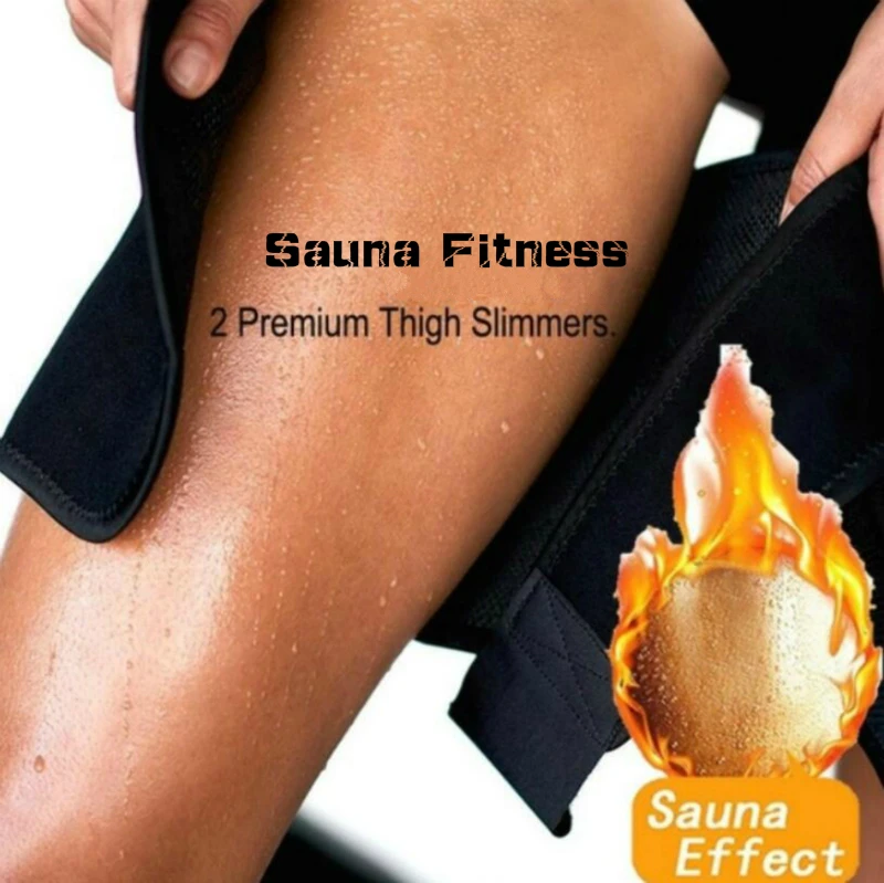 

Leg Shaper Sauna Sweat Thigh Trimmers Calories off Anti Cellulite Weight Loss Slimming Legs Fat Thermo Neoprene Compress Belt