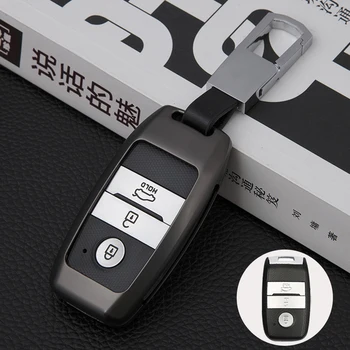 

Colorful Key Cover Zinc Alloy Smart Protection Key Shell Bag Set keyhcain For Kia K3 K4 K5 KX Sportage 2016 Ceed Sorento Cerato