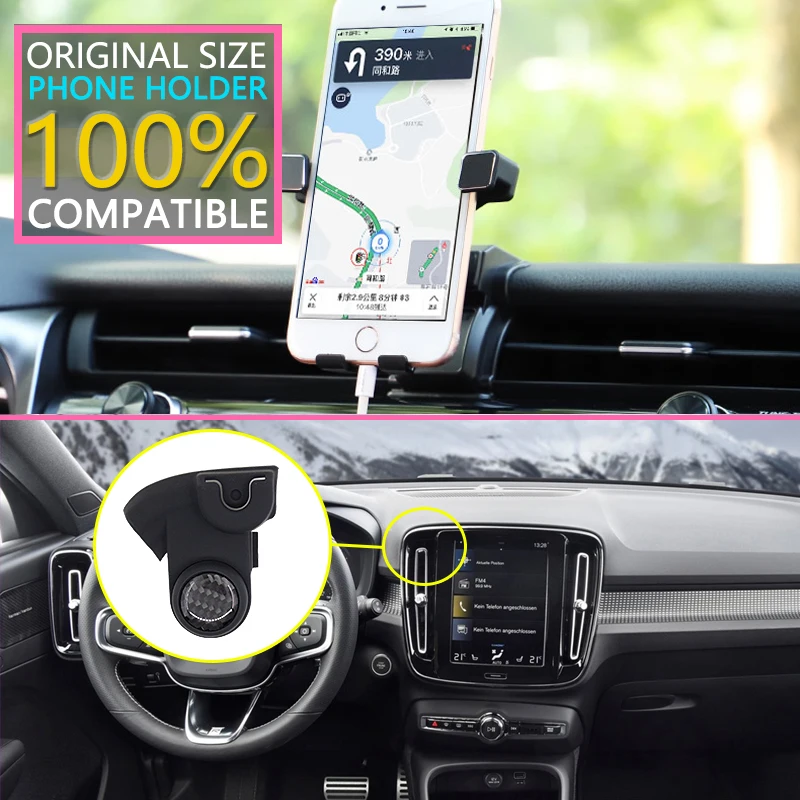 Автомобильный держатель мобильного телефона для Volvo XC40 XC 40 gps вращающийся кронштейн для телефона аксессуары для автомобиля