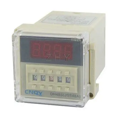 

DH48S-2Z LCD Display Time Timer Delay Relay 8-Pin DPDT 0.01S-99H99M AC 110V