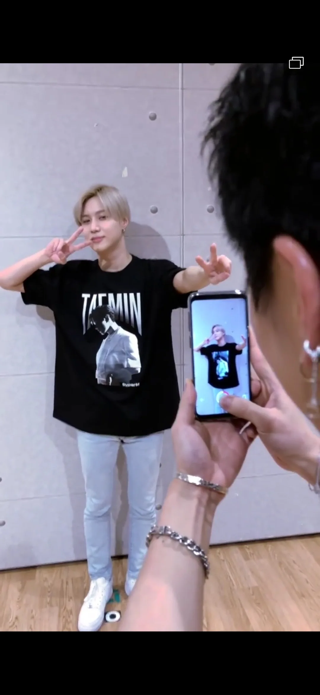 super m KPOP SuperM Short Sleeve T Pay Tribute To Li Taimin-bo Virtuous Kai Tai Rong Mark Yellow Xu Xi Clothes Men And Women