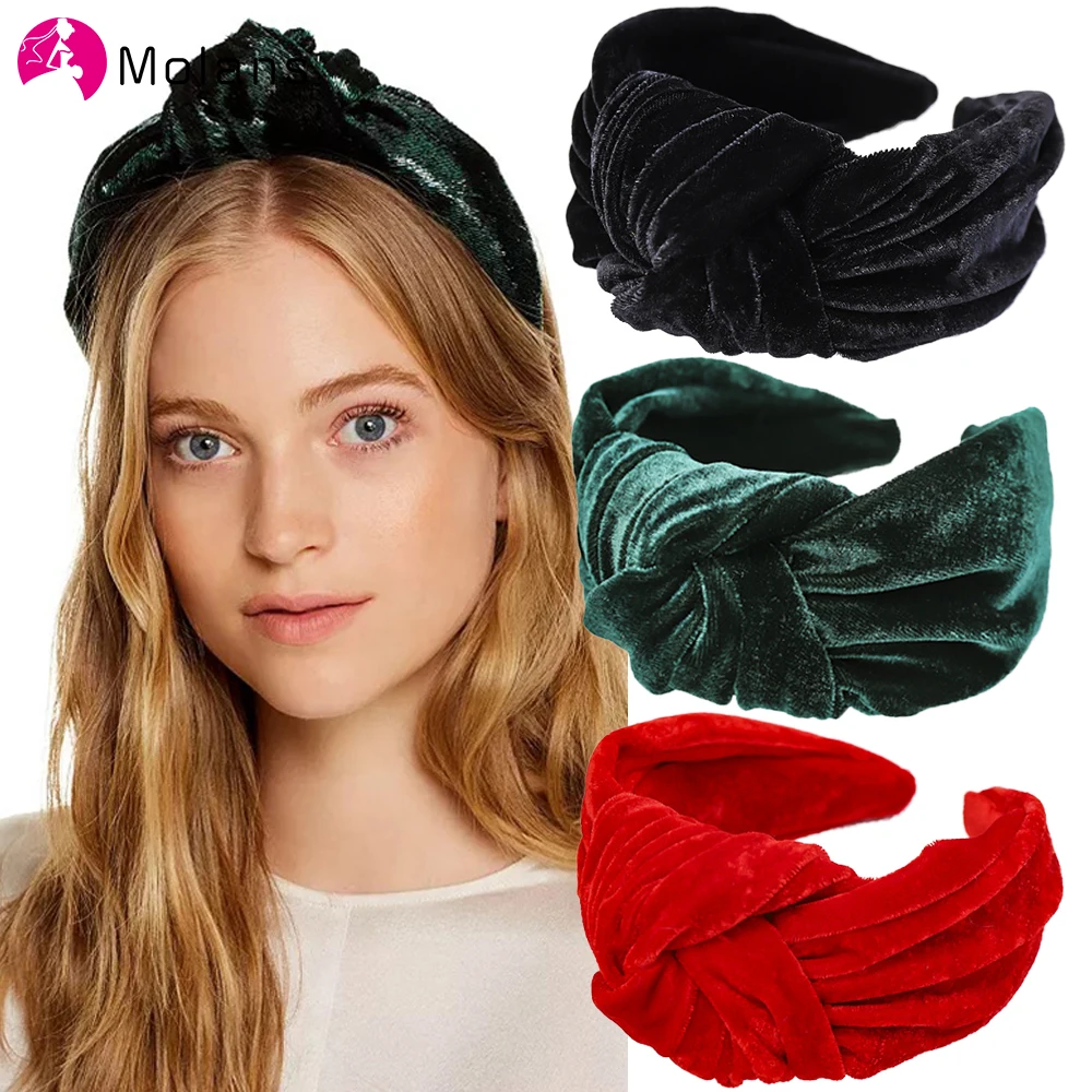 Fashion Women Hair Band Wide Velvet Headband Accessories AliExpress