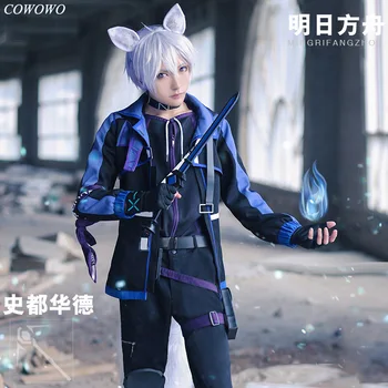 

Anime! Arknights Steward Battle Suit Gothic Uniform Cosplay Costume Full Set Halloween Party Outfit For Men Free Shipping