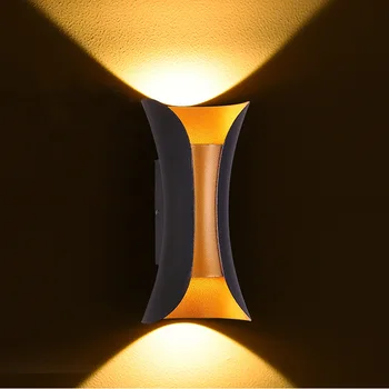 

led outdoor double-headed waterproof wall lamp, front door, entrance, living room, background wall lamp, Villa, courtyard,