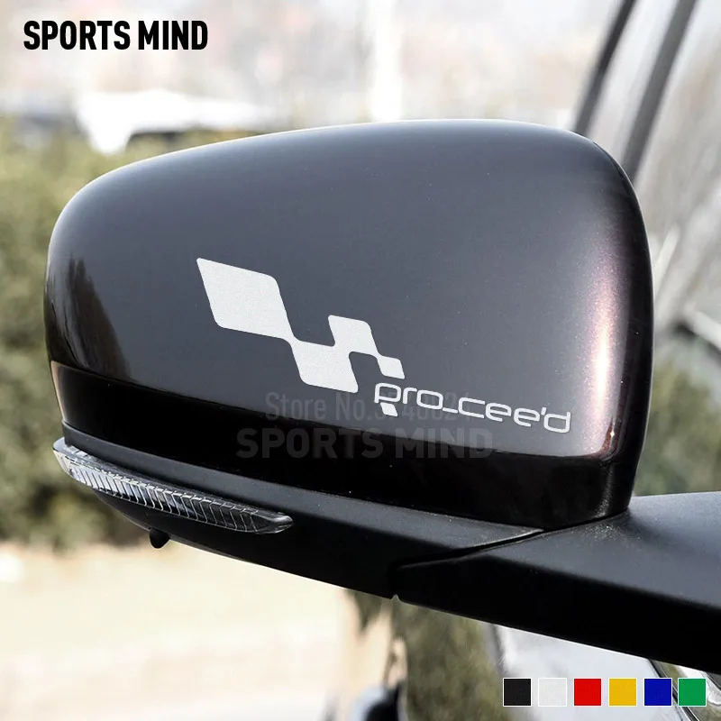 

1 Pair Vinyl Car-Styling For Kia Pro Ceed GT-Line Exterior Accessories Automobiles Rear view Mirror Car Decals Stickers