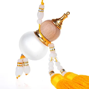 

Gourd Shaped Car Air Perfume Bottle Empty Glass Bottle Air Freshener Pendant For Essential Oils Diffuser Auto Decoration