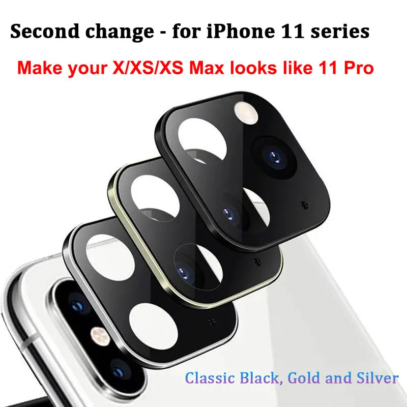 

Rear Camera Protector Cover Stick for iPhone X Xs Max Seconds Change For iPhone 11 pro Max Protector Fake Back Camera Sticker