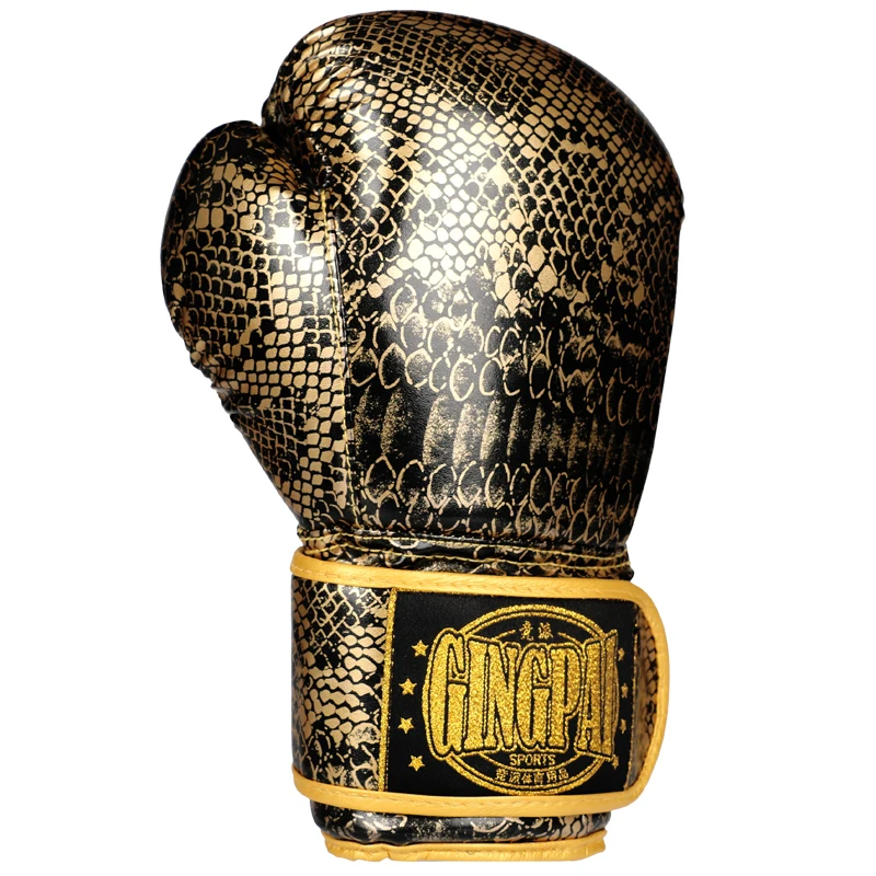GINGPAI Боксерские перчатки для мужчин карате Муай Тай Guantes De Boxeo Free Fighting MMA Sanda