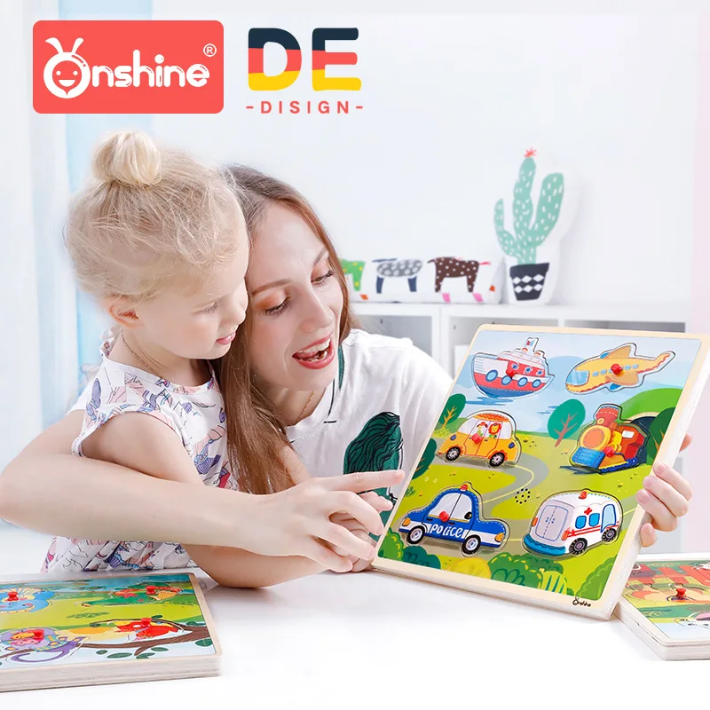 

Onshine Children Early Childhood Cognitive Animal Traffic Grasping Jigsaw Puzzle CHILDREN'S Photosensitive Sound Making Simulati