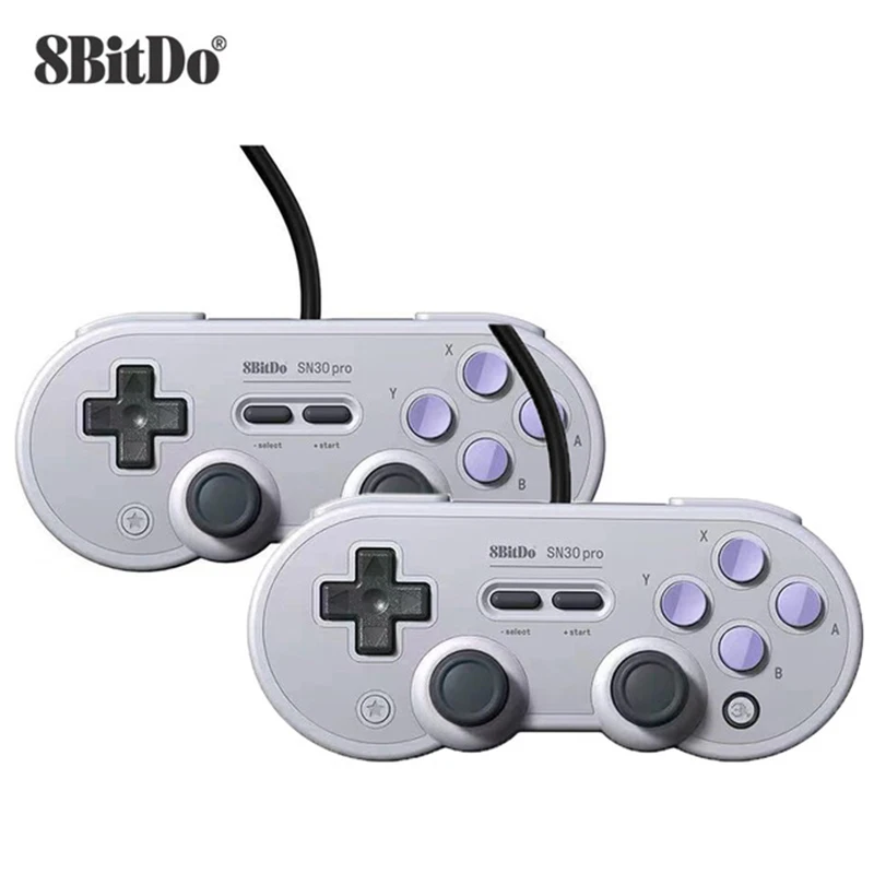 Проводной USB геймпад 8bitdo SN30 Pro 2 шт. контроллер для Windows Steam (Windows) Raspberry Pi Nintendo Switch |