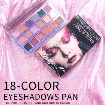 

NEW 18 Colors Shimmer Matte Eyeshadow Palette Diamond Glitter Metallic Shiny Nude Eye Cosmetics Colorful Long Lasting Eyeshadow