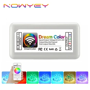 

WiFi LED Strip RGB Controller DC12-24V LED Controller 10A RGB LED Strip Light Controller for SMD3528 5050