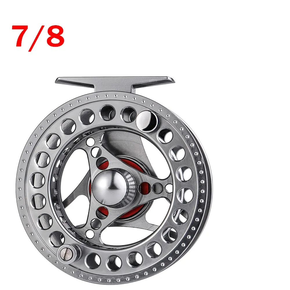 Sougayilang Large Arbor Fly Fishing Reel 2+1 BB High Strength Die Casting  Aluminium Alloy Spool Fly Reels Fishing Tackle