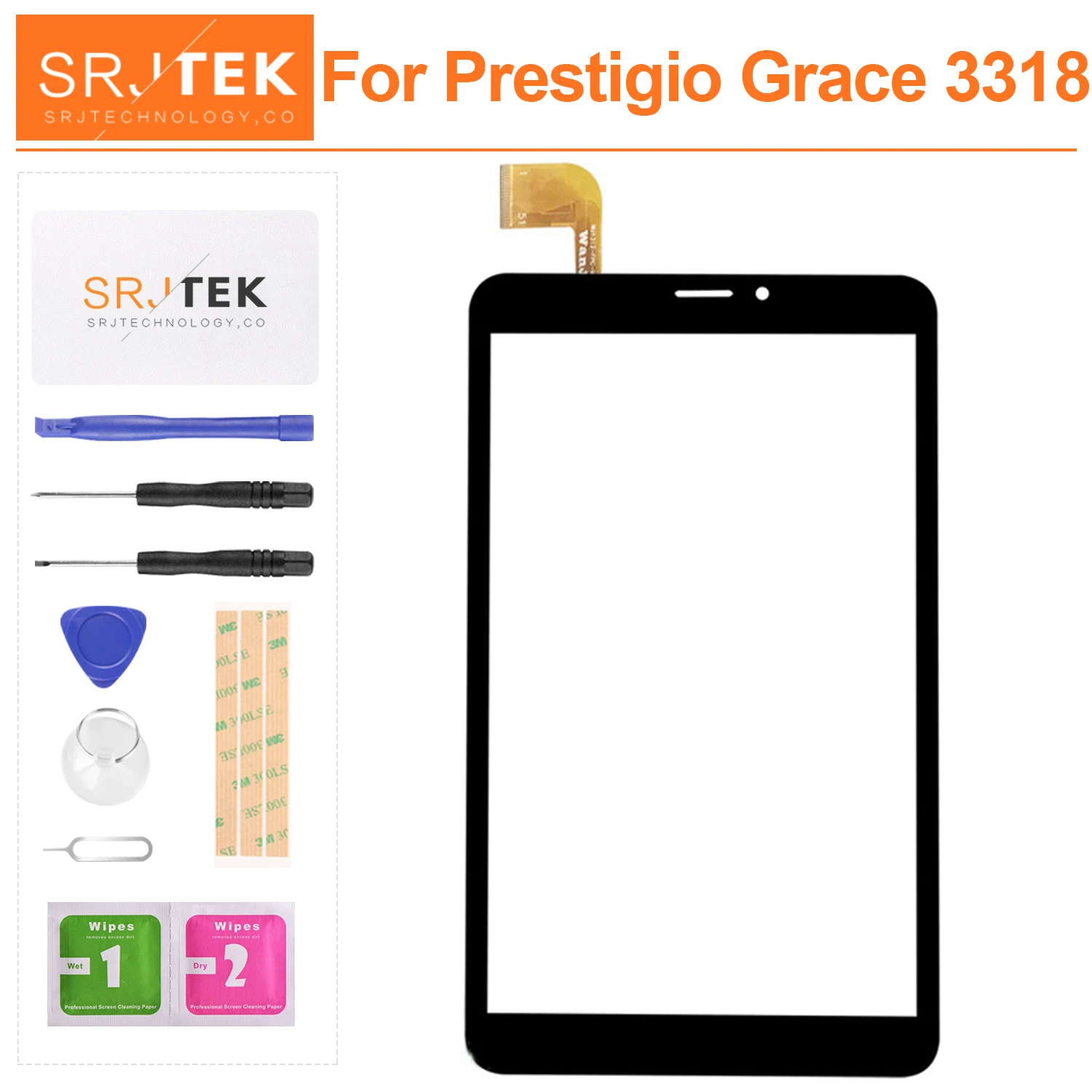 For Prestigio Grace 3318 3G Tablet PC External Capacitive Touch Screen Digitizer Assembly Replacement Outer Glass Sensor Panel | Компьютеры