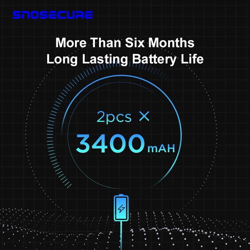 SNOSECURE Waterproof Video Call Wifi Doorbell Intercom Alarm for Home Wireless Video Door phone For Apartment Battery Doorphone