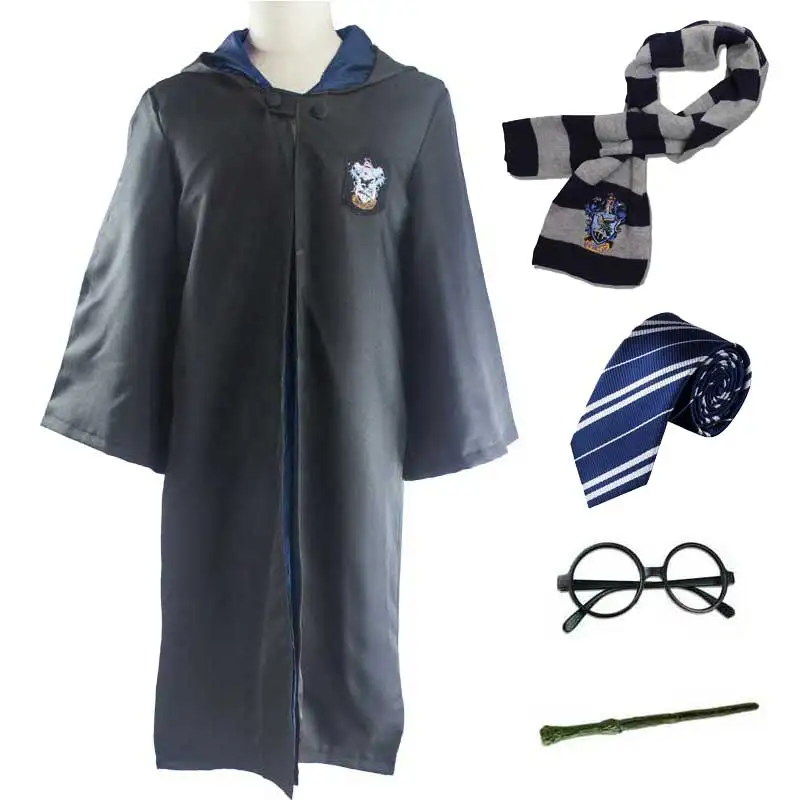 Для мужчин, женщин, девочек и мальчиков, Gryffindor Ravenclaw Hufflepuff Slytherin Robe, Детский костюм для взрослых, костюм для Хэллоуина, костюм Поттера