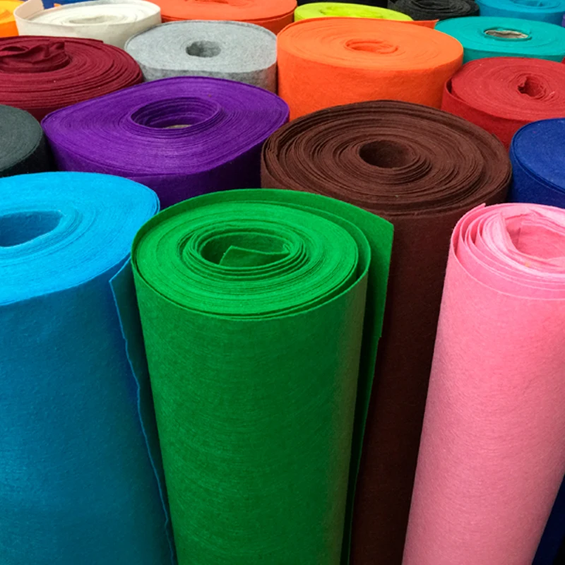 

1mm Non Woven Felt Fabric Stiff Handmade DIY Felt Animal Flowers Garland Material Kindergarten Wall Decoration Craft Feltro