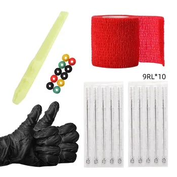 

Tattoo Needles Set Disposable Tattoo Needles Gloves Grommets Includes 1RL / 3RL / 5RL / 7RL / 9RL Tattoo Tools Accessories