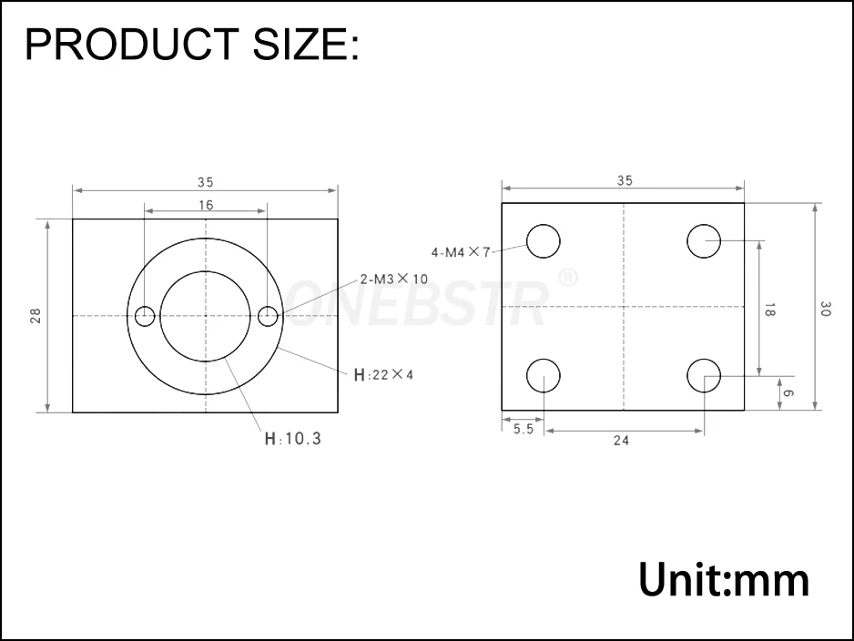 T8 Lead Screw Nut Housing Bracket For 3D Printer Parts Trapezoidal Lead Screw Conversion Nut Seat Aluminum Block free shipping 11