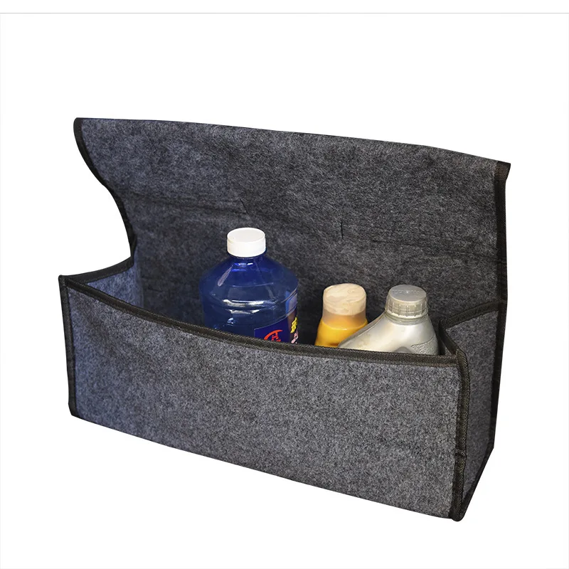 Car storage bag car trunk organizer trunk organizer trunk storage holder car interior organizer Portable Car Trunk Storage Organizer Foldable Felt Cloth Storage Box Case Auto Interior Stowing Tidying Container Bags