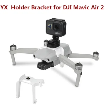 

YX for Extended Bracket Holder with 1/4 Screw for DJI Mavic Air 2 Accessories For GoPro Insta360 Osmo Action Cameras Holders