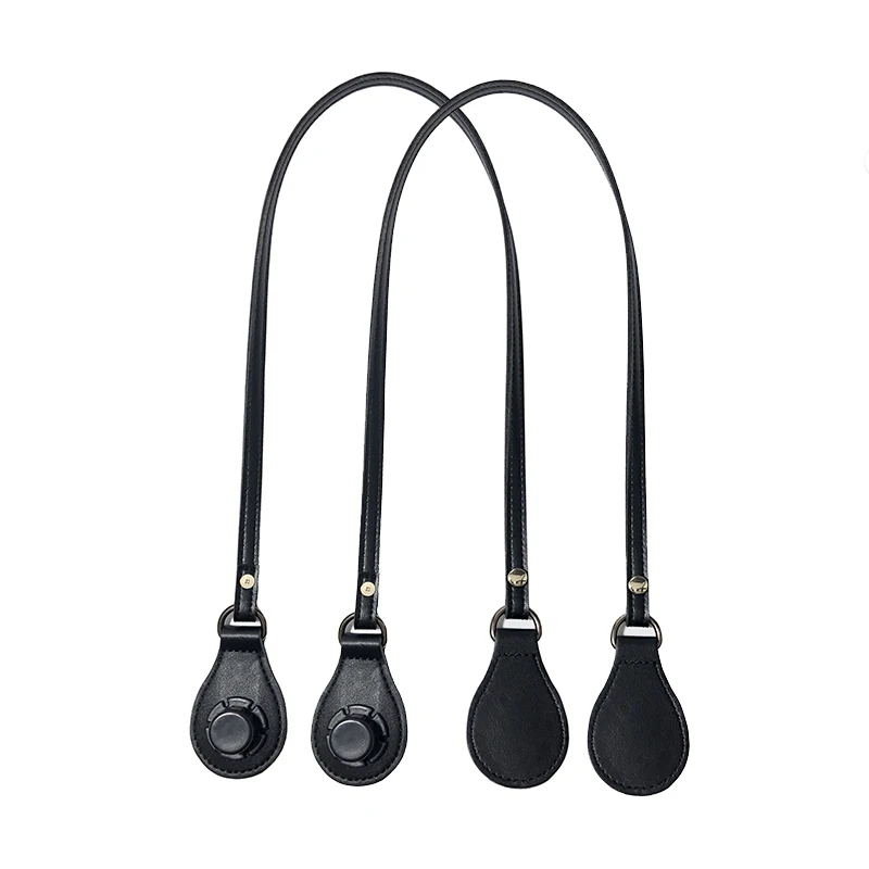 1set 85cm Long Microfiber Leather Handles with Canvas Floral Insert Inner Pocket for Classic Mini Obag O Bag Women Handbag 