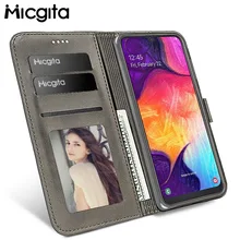 Micgita кожаный чехол для samsung Galaxy A50 A10 A30 A20E A40 A70 A60 фото рамка Флип Бумажник чехол для samsung A30S A20S A50S A10