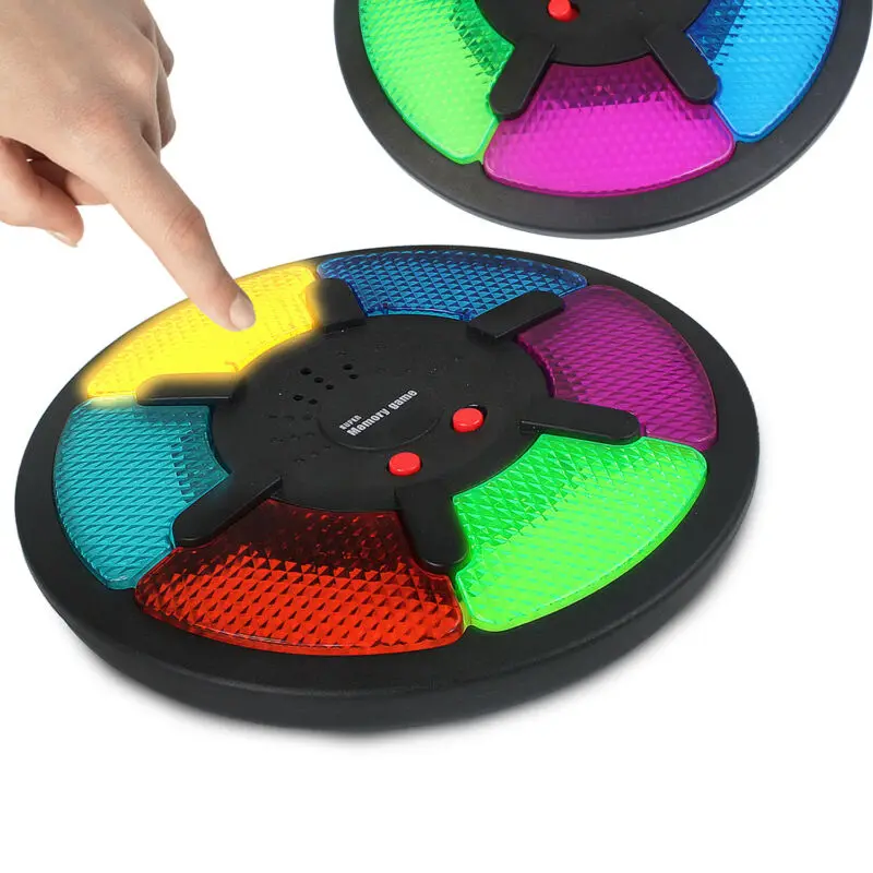 Electronic Interactive Memory Game Hand Held LED Light Sound Kids Fun Toy Family