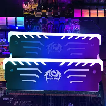 

Desktop Memory Cooling 256 RGB Automatic Light Radiator CPU Cooler Aluminum Heatsink for Computer RAM DDR3 DDR4