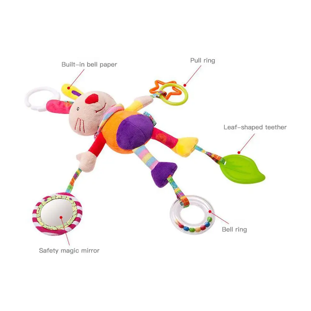 LeadingStar Baby Windbell мультфильм животное на коляску висячий колокольчик новорожденный колокольчик комфорт плюшевая игрушка