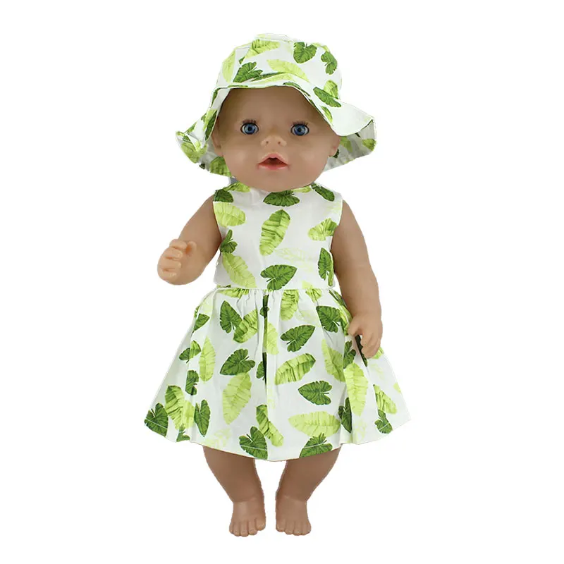 Модное новое платье для 43 см Zapf Baby Doll 17 дюймов для новорожденных куклы Одежда и аксессуары - Цвет: 01