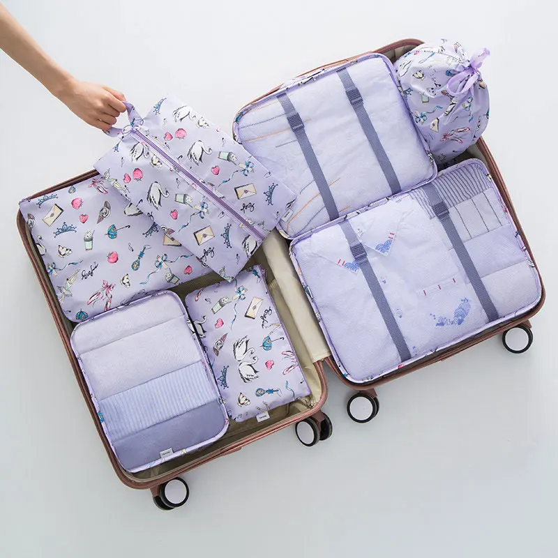 Shoes Packing Cubes Weekend-Luggage-Organizer Travel Multi-Colors Totes-Bag Business-Clothes