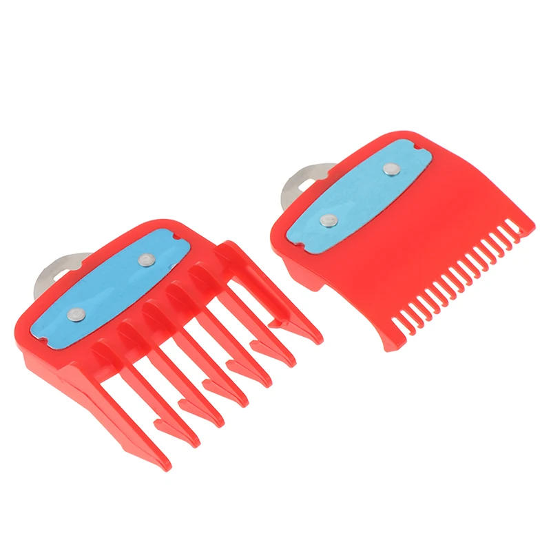 

2pcs/set Guide Comb Sets Red Color Attachment Comb Set For Professional Clipper 1.5 And 4.5 Mm Size