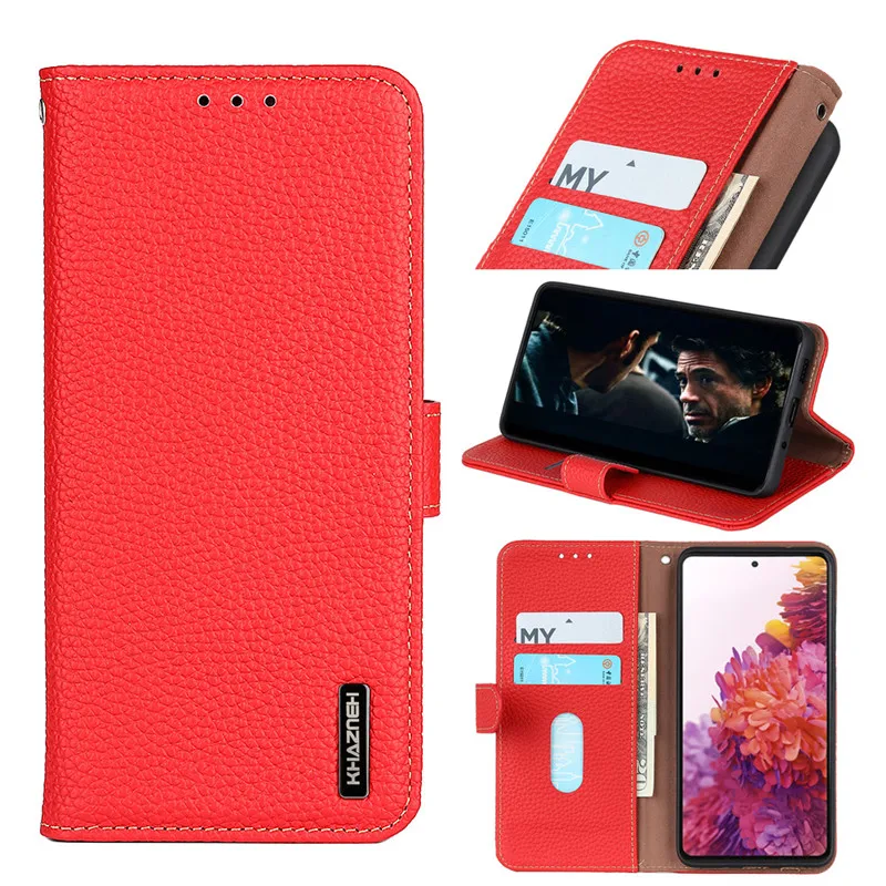 真皮荔枝纹 红色 (1)