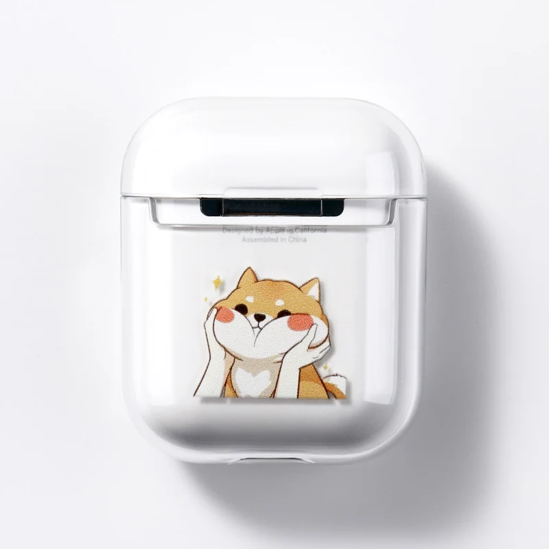 Для Airpods чехол милый мультяшный Кот динозавр жесткий беспроводной Bluetooth для