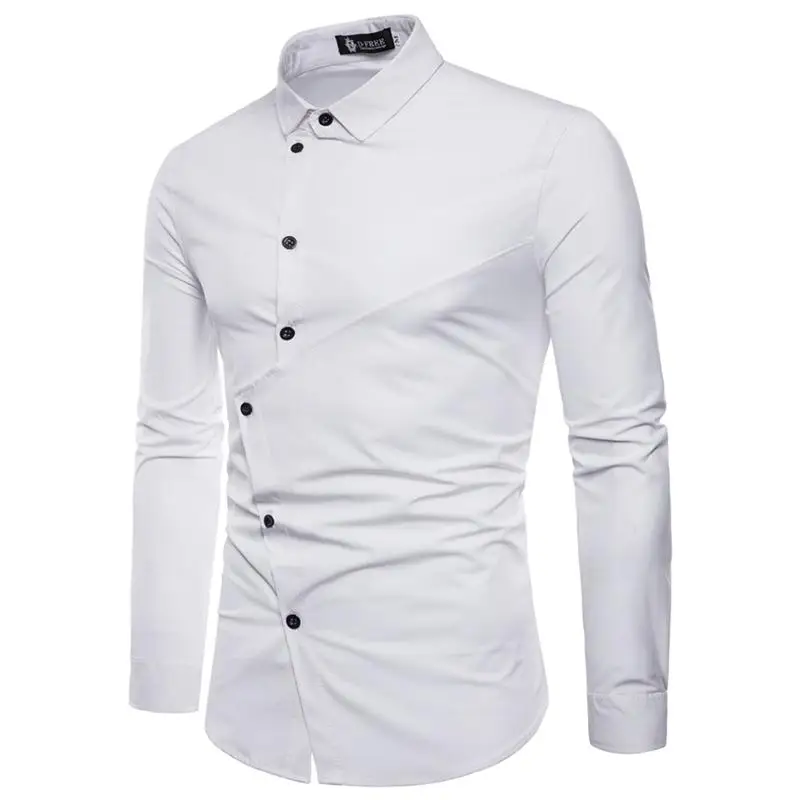 AliExpress желаем, Европейский и американский мужской пошив, персонализированная Мода, необычная рубашка с длинными рукавами, DC76-P25