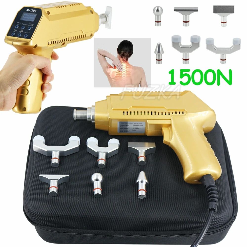 

New Electric Chiropractic Adjusting Tool 30 Levels Of Strength Adjustable Spine Correction Massager 1500N Adjust Massage Gun
