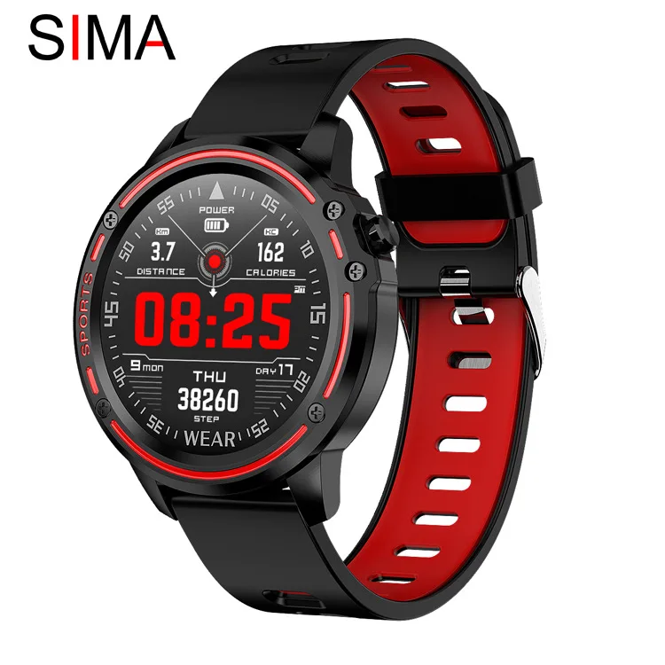 

New Products Hot Selling Smart Bracelet L8 Heart Rate ECG Blood Pressure Blood Oxygen IP68 Full Fit High-definition round Screen