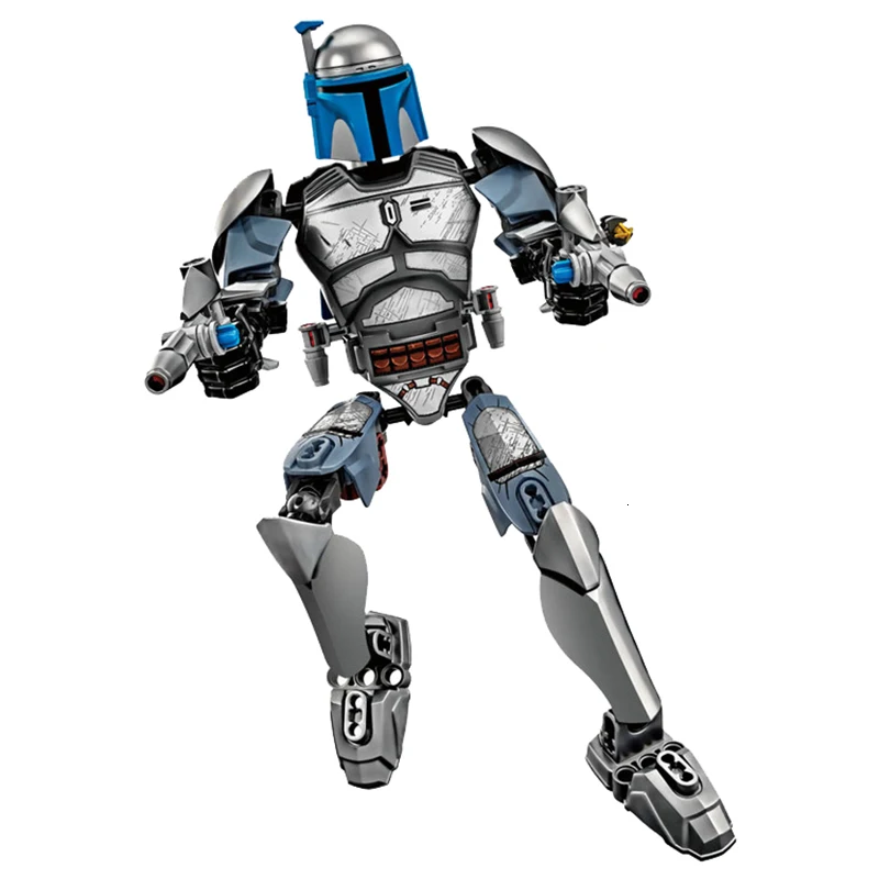 Jango Fett Фигурка Звездных Войн Луки Лея Дарт Вейдер Дарт Молл СИТТ мальгус Хан Solo Jawas Ewok йода Рей строительные блоки игрушки для детей - Цвет: Jango Fett