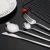 24шт Новый Зеленый Золотой Набор Столовых Приборов Зеркало Dinnenrware Набор Столовых Приборов Из Нержавеющей Стали Обеденный Нож Вилка Ложка Чайная Ложка Для Дома