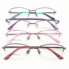 Модные высококачественные брендовые новые очки с очень легкой рамой полуоправы оптическая металлическая оправа для очков для дам